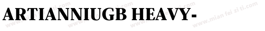 ARTIANNIUGB HEAVY字体转换